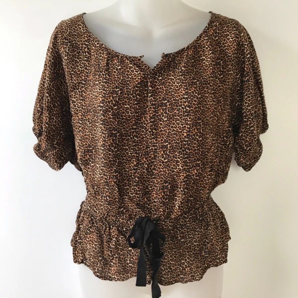 Express Leopard Print Top